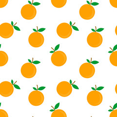  seamless pattern design of citrus fruits and. against a white background