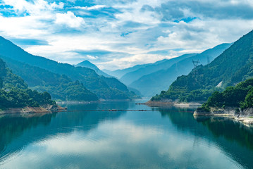 Obraz na płótnie Canvas 秩父　浦山ダムの風景