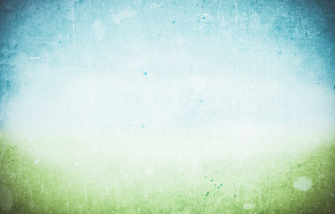 vintage paper background green and blue springtime