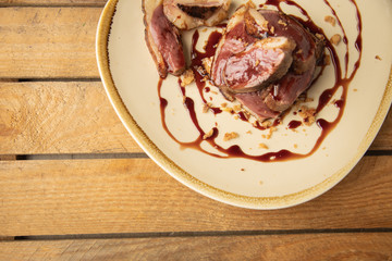 duck breast with delicious sauce