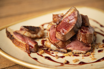 duck breast with delicious sauce