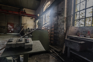 Fototapeta na wymiar bedienungselemente in einer fabrik