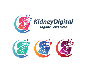 Creative Kidney Care logo Template, Health Kidney logo design