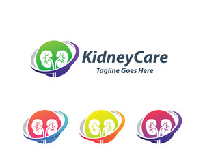 Creative Kidney Care logo Template, Health Kidney logo design