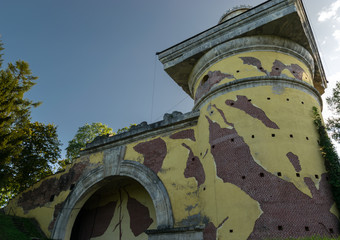 Ruin Tower is an 18th-century monument in Catherine Park in Pushkin (Tsarskoye Selo), Russia