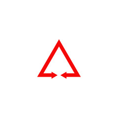 Triangle logo icon design vector template