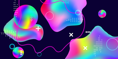 Fototapeta premium Summer sound poster.