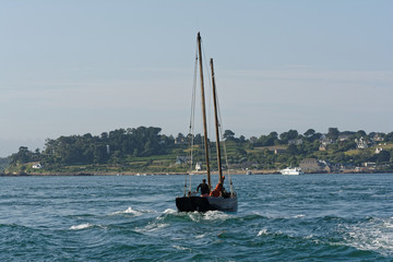 Naklejka premium voilier en côtes d'armor