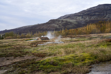 Geysir, Strokkur, geothermal geysers, Iceland