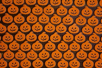 jack lantern halloween confetti pattern