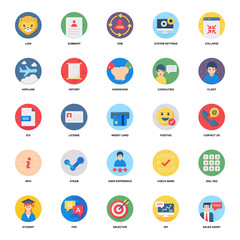 Pack Of Banking Flat Icons 