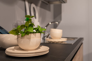 modern kitchen interior