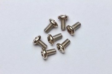 screws isolated on white background