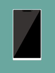 vector of flat design of mobile phone.