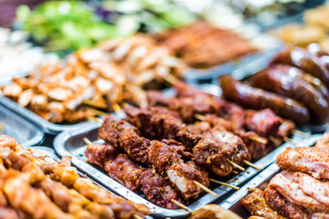 Traditional Vietnamese street food sold in Sapa, Vietnam