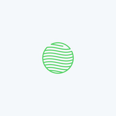 Abstract water leaf logo design. fresh plant icon illustration vector