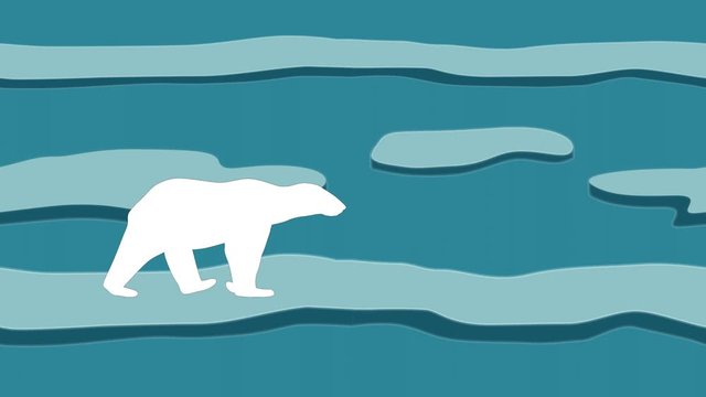 polar, bear, white, blue, animal, mammal, carnivore, strong, walk, cycle, art, background, silhouette, isolated, animation, illustration, graphic, vector, loop, seamless, cartoon, symbol, wild, wildli