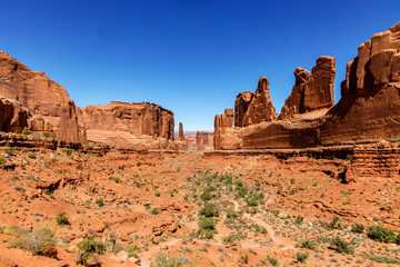 Fototapeta premium Park Avenue Trail in Arches National Park