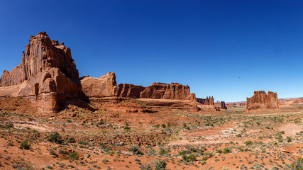 Fototapeta na wymiar Park Avenue Panorama in Arches National Park, Utah
