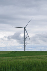 Fototapeta na wymiar wind turbines in the field 10