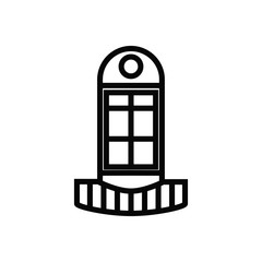 window icon vector trendy flat design