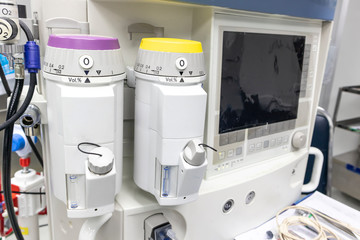 Anesthesia Machine in hospital operating room.