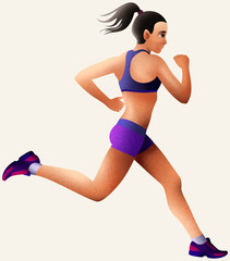 Mujer corriendo 