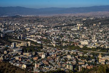 Panoramic view of Tbilisi's downtown