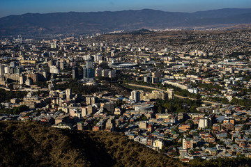 Fototapeta premium Panoramic view of Tbilisi's downtown