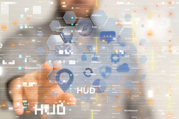 Cloud computing concept - connect to cloud