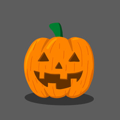 Hand drawn pumpkin icon, for Halloween design