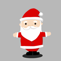 Santa Clause cartoon. For christmas, new year design greeting card