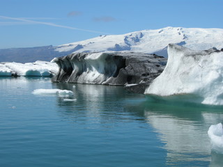 Iceland glacial lake iceberg