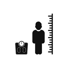 Body Mass Index Icon. Flat style vector EPS.