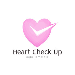 Abstract love logo design. modern 3d logo symbol