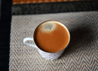 morning coffee with cookies