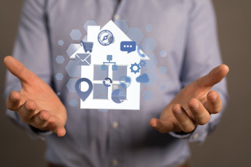 Model of the house and digital iot