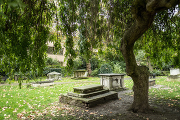 The graves at St George's Gardens