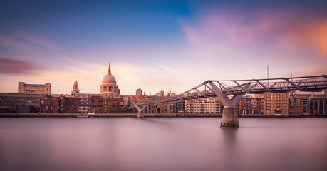 The Millennium Bridge and St. Pauls Cathedral