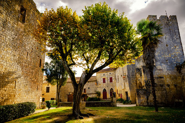 The fortified village of Larressingle, France