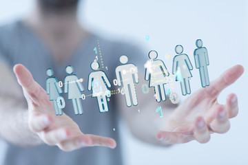 group of network people - Business and contact