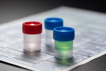 Water for chemical and microbiology analysis in lab