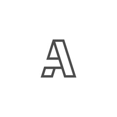 Initial letter A logo vector design template