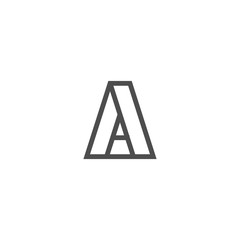 Initial letter A logo vector design template