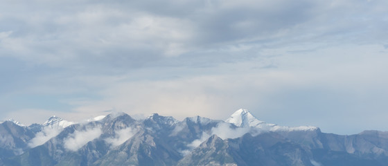 Fototapeta na wymiar Canada, Mountains, snow, sky, Alberta, North, Winter