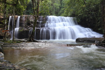 Pang Sida waterfall of Pang Sida National Park in Sa Kaeo ,Thailand