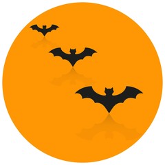 Bats mouses the dark of halloween icons