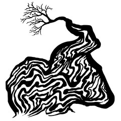 Dead tree design art