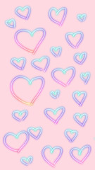 seamless pattern with hearts