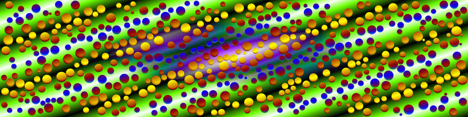 Digital art, abstract panoramic 3D objects, Germany